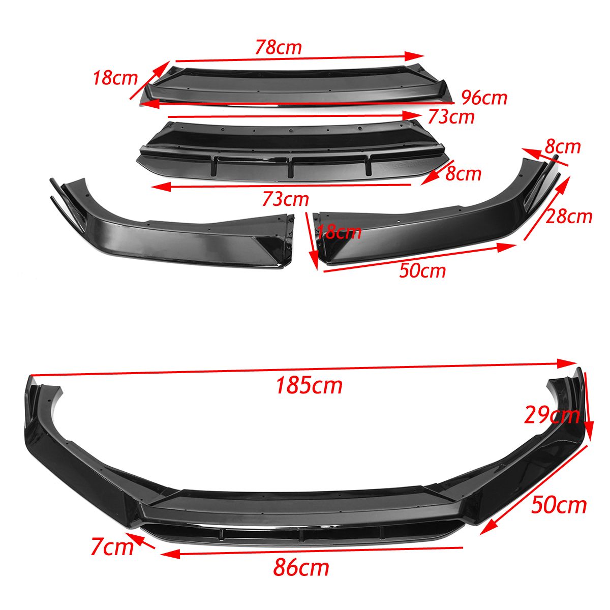 Front-Bumper-Lip-Body-Kit-Spoiler-4PCS-For-Honda-Accord-10th-Gen-Sport-2018-2019-1746134