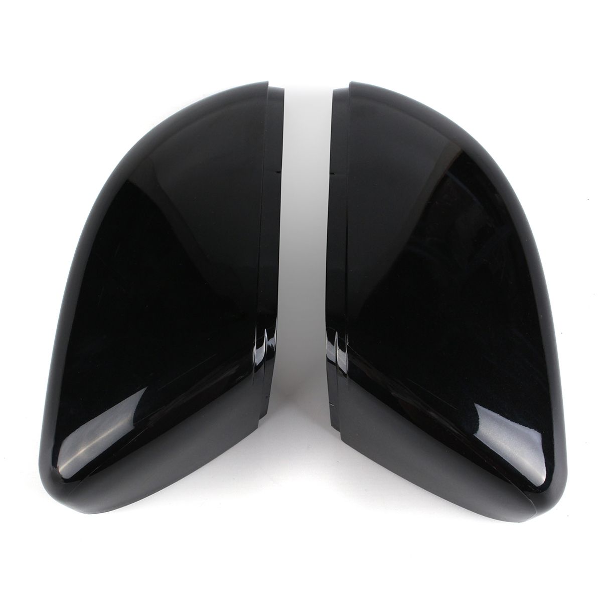Gloss-Black-LeftRight-Side-Wing-Door-Rearview-Mirror-Cover-Cap-For-VW-Golf-MK6-Touran-1663242