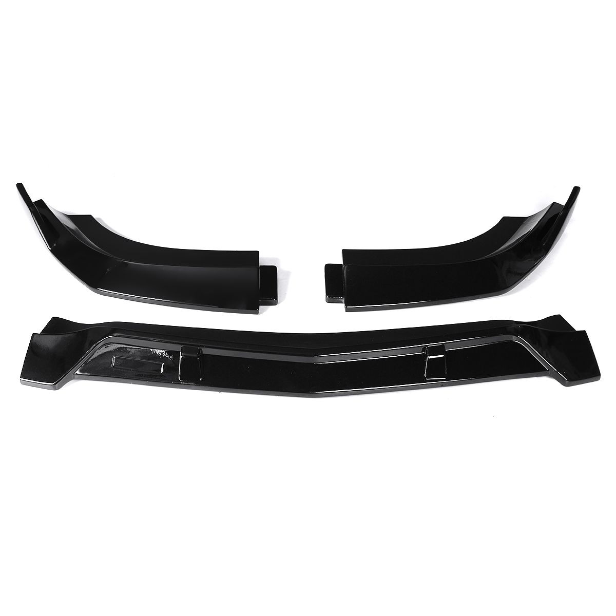 Gloss-Front-Bumper-Protector-Lip-Body-Spoiler-Splitter-For-Mercedes-Benz-C-Class-2008-2014-1612206