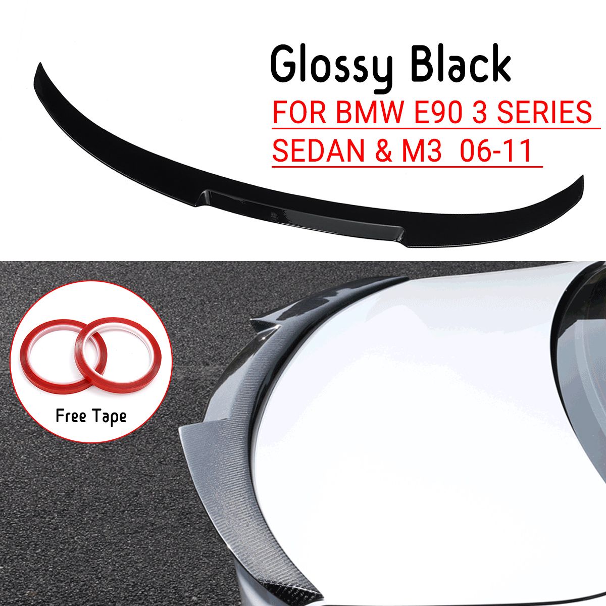 Glossy-Black-Trunk-Spoiler-Wing-M4-Style-For-BMW-E90-3-Series-Sedan--M3-1665720