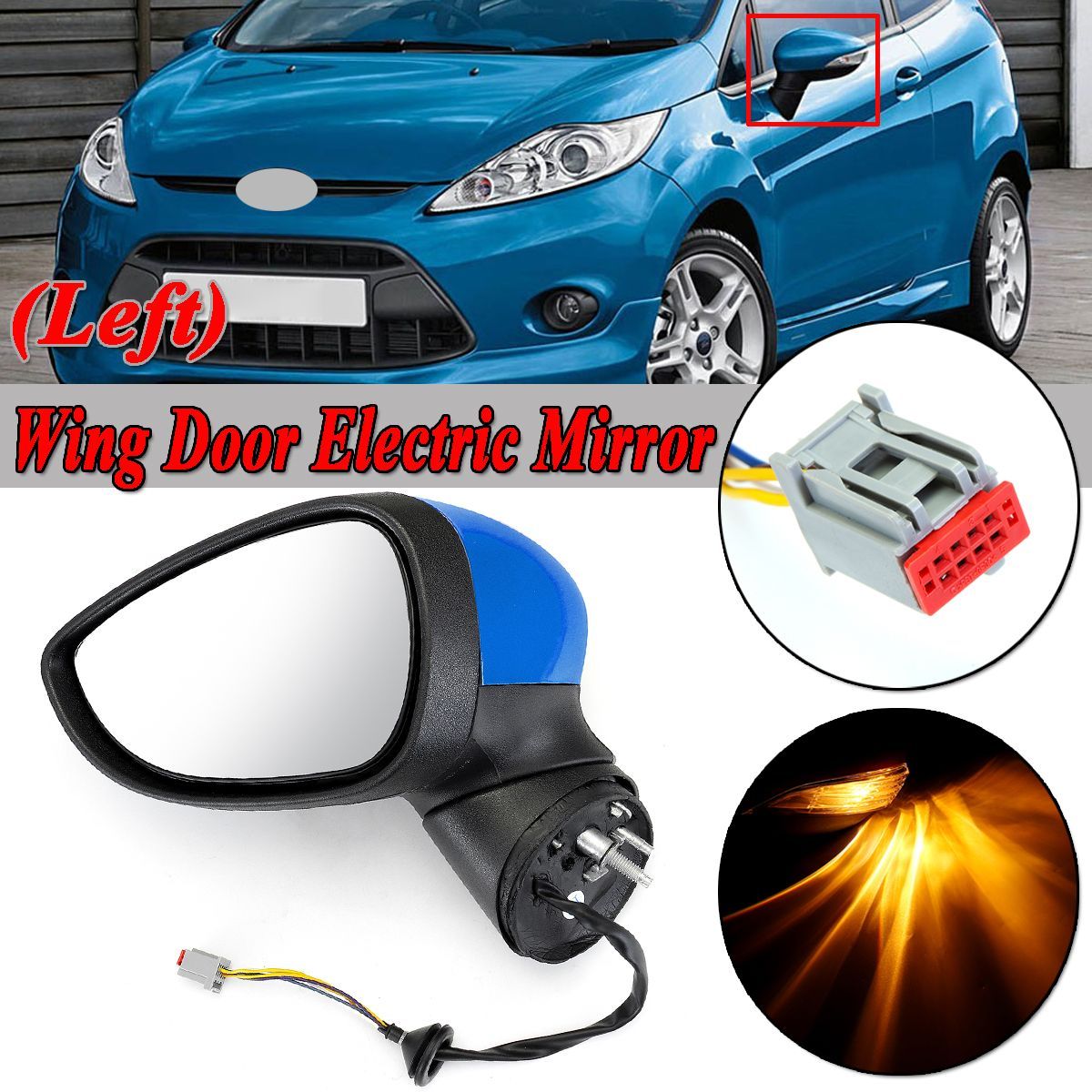Left-Driver-Side-Door-Wing-Mirror-Electric-Rear-View-For-Ford-Fiesta-Mk7-2008-2012-1769233