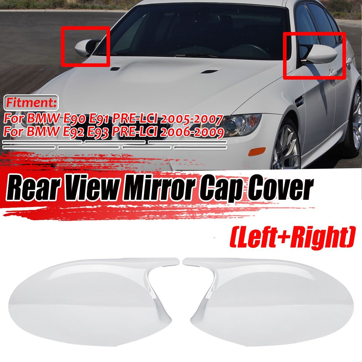 M3-Style-White-Rear-View-Mirror-Cap-Cover-Replacement-For-BMW-E90-E91-2005-2007-E92-E93-2006-2009-1689154