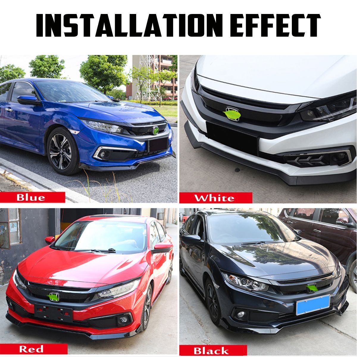 Matte-Black-Front-Bumper-Lip-Body-Spoiler-Kit-For-Honda-Civic-2019-2020-1709080