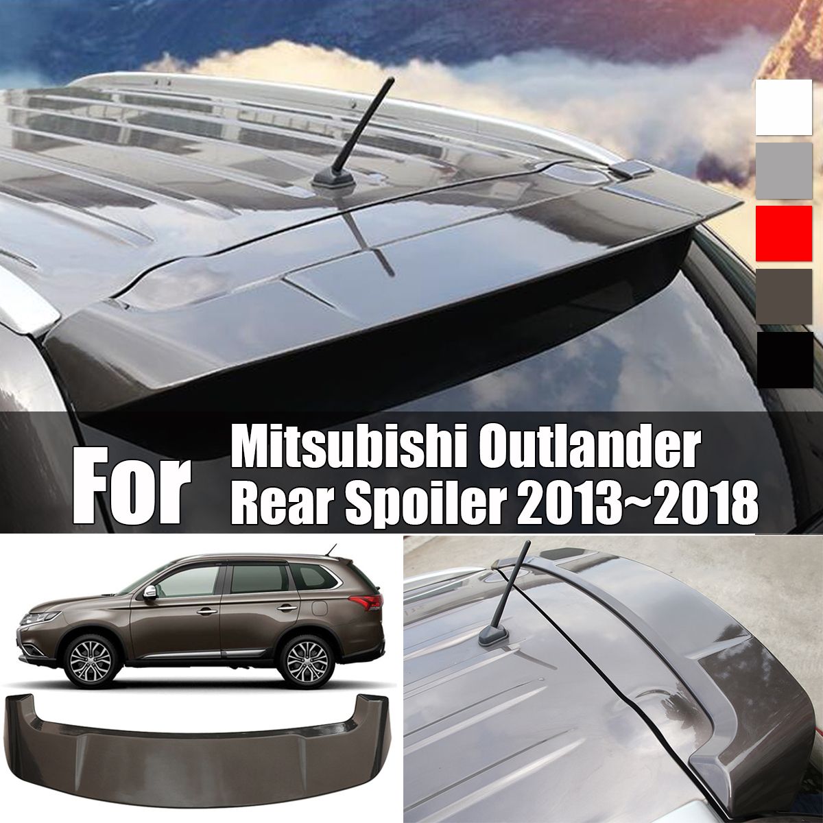 Paint-Style-Rear-Trunk-Car-Spoiler-Wing-For-Mitsubishi-Outlander-20132018-1636549