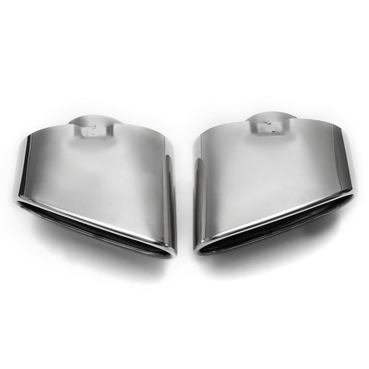 Pair-Chrome-Exhaust-Dual-Tailpipe-Muffler-Tip-Stainless-Steel-For-Bmw-1168595