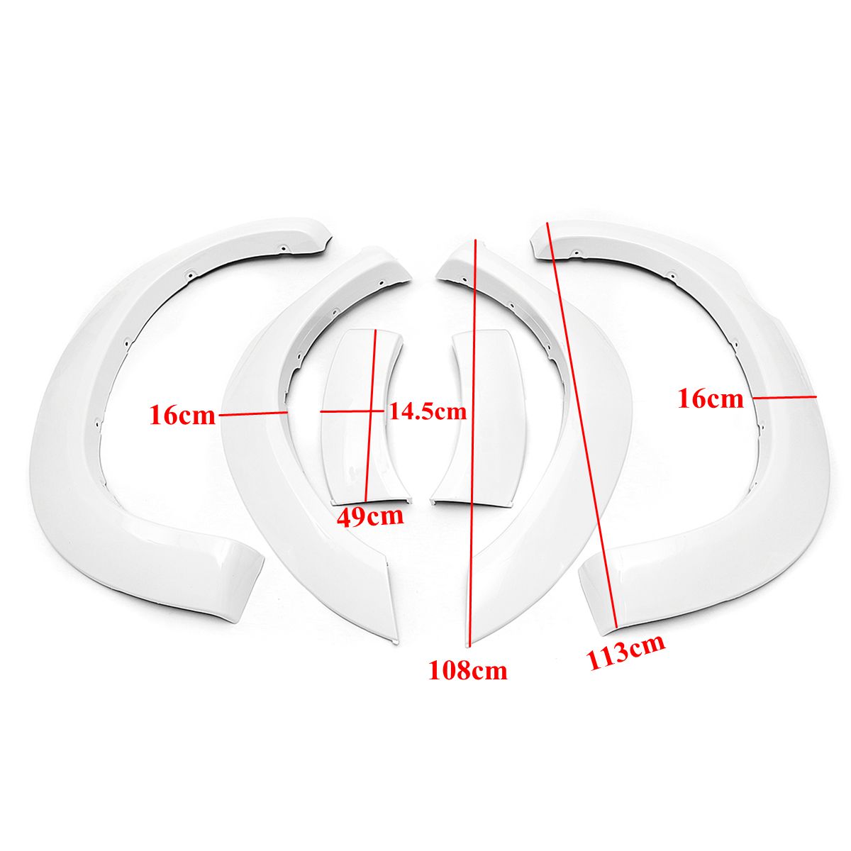 Pair-New-White-Front-Wheel-Fender-Flares-For-Toyota-Hilux-2005-2011-1486018