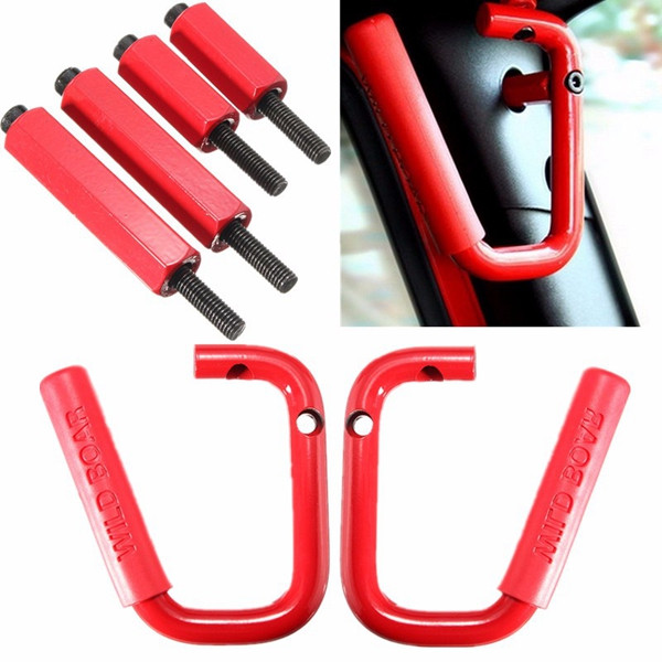 Pair-Red-CR-V-Wild-Bar-Front-Grab-Handle-Car-Interior-Grip-For-2007-2016-Jeep-Wrangler-1077556