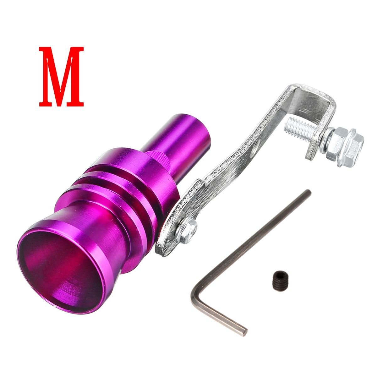 Purple-Aluminum-Turbo-Sound-Whistle-Exhaust-Muffler-Simulator-Pipe-Blow-Off-Valve-SMLXL-1567436