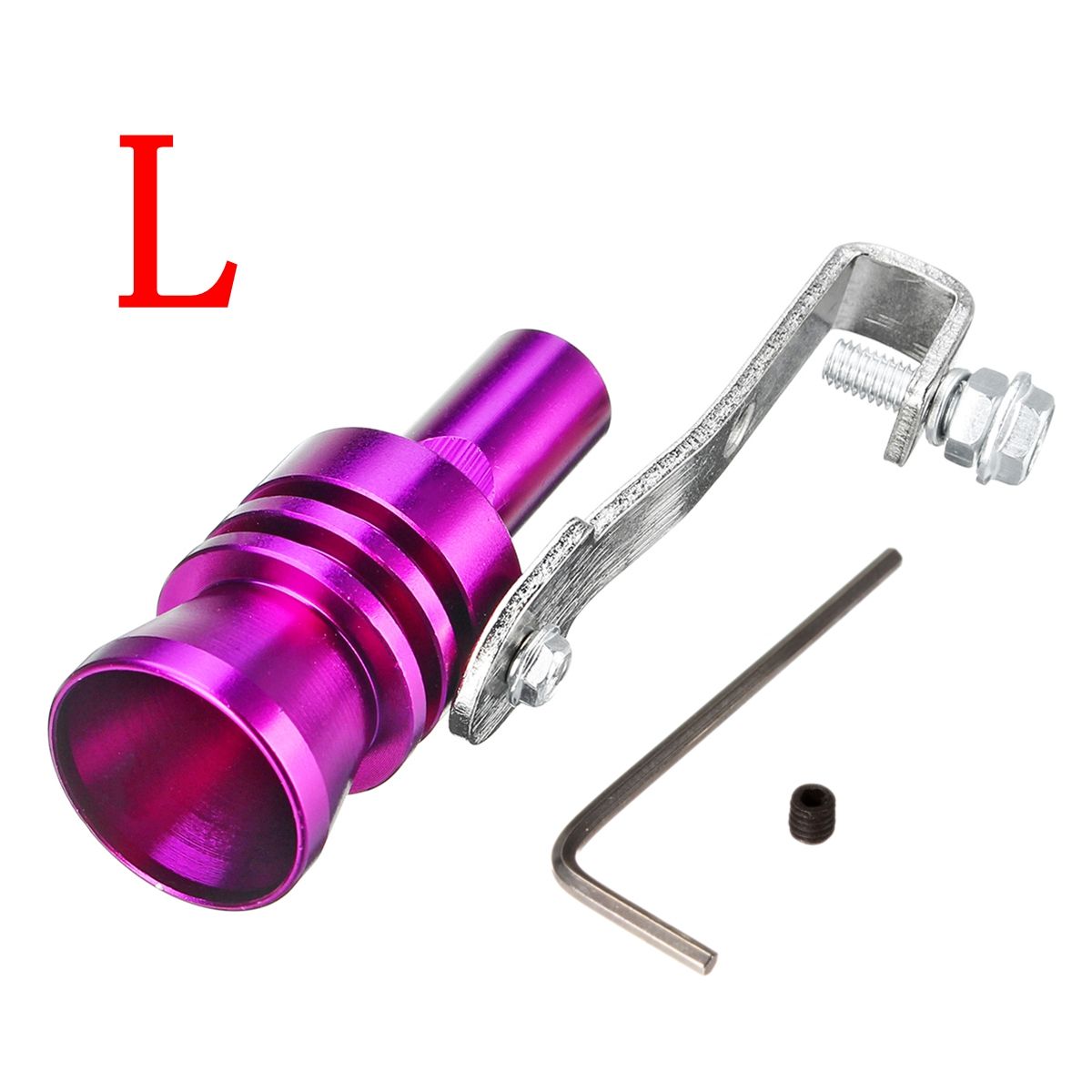 Purple-Aluminum-Turbo-Sound-Whistle-Exhaust-Muffler-Simulator-Pipe-Blow-Off-Valve-SMLXL-1567436