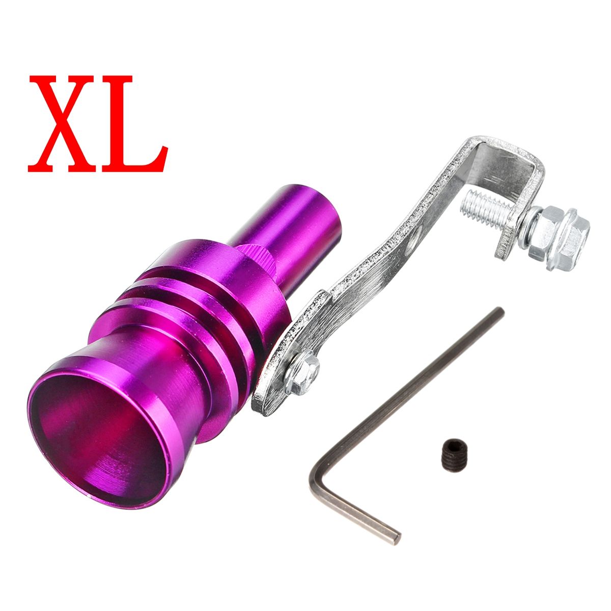 Purple-Aluminum-Turbo-Sound-Whistle-Exhaust-Muffler-Simulator-Pipe-Blow-Off-Valve-SMLXL-1567436