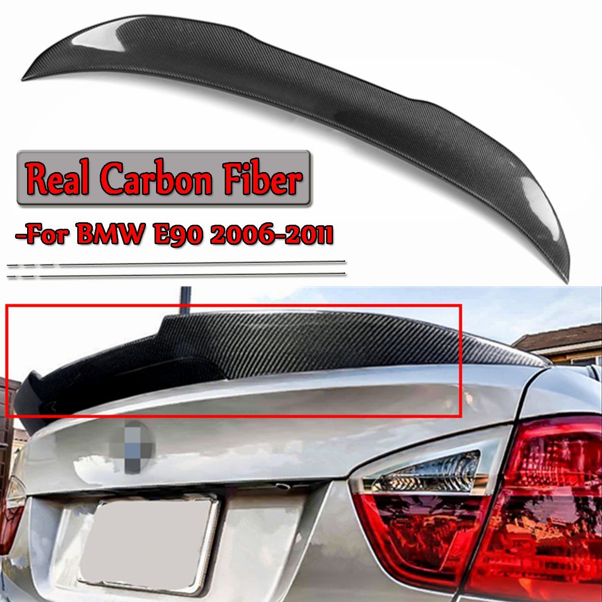 Real-Carbon-Fiber-Car-Trunk-Spoiler-Lid-Wing-For-BMW-E90-3-Series-M3-4-Door-Sedan-2006-2011-1540687