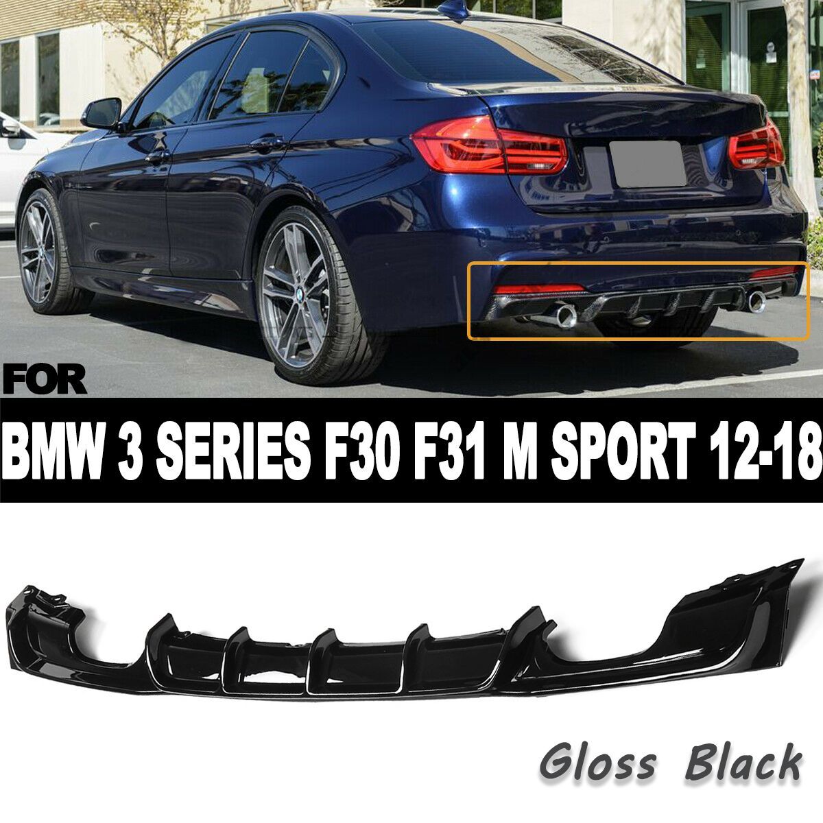 Rear-Bumper-Diffuser-Gloss-Black-For-BMW-3-Series-F30-F31-M-Sport-2012-2018-1688693