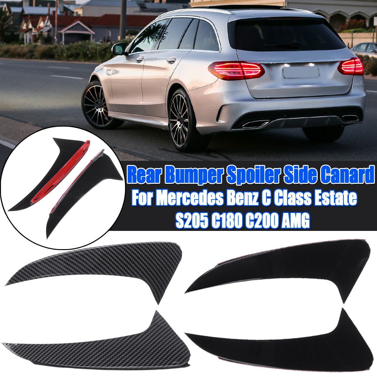 Rear-Bumper-Spoiler-Side-Canard-for-Mercedes-C-Class-Estate-S205-C180-C200-AMG-1654371