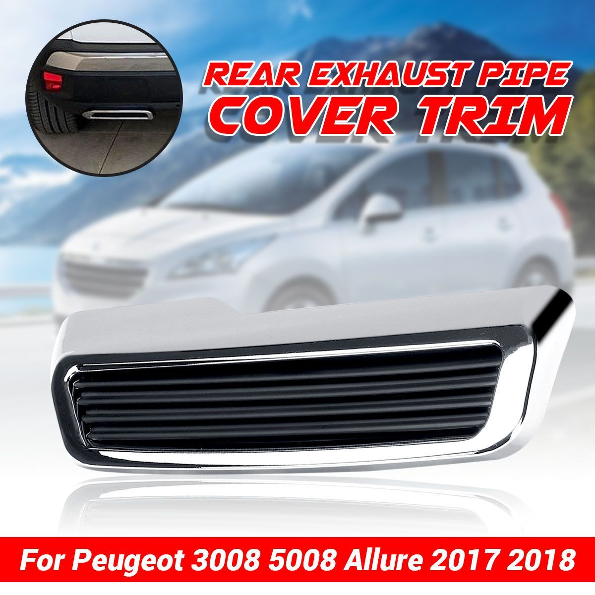 Rear-Exhaust-Muffler-Pipe-End-Trim-Cover-For-Peugeot-3008-5008-Allure-2017-2019-1725989