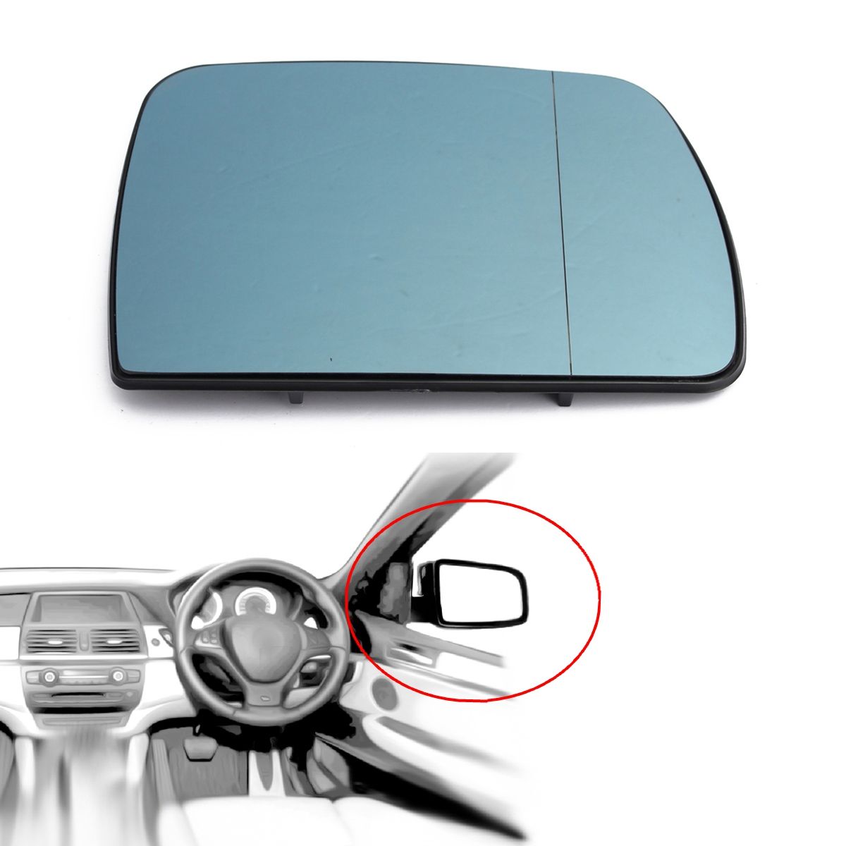 Right-Side-Car-Door-Wing-Heated-Mirror-Glass-Blue-Tinted-for-BMW-X5-E53-1999-2006-1622900