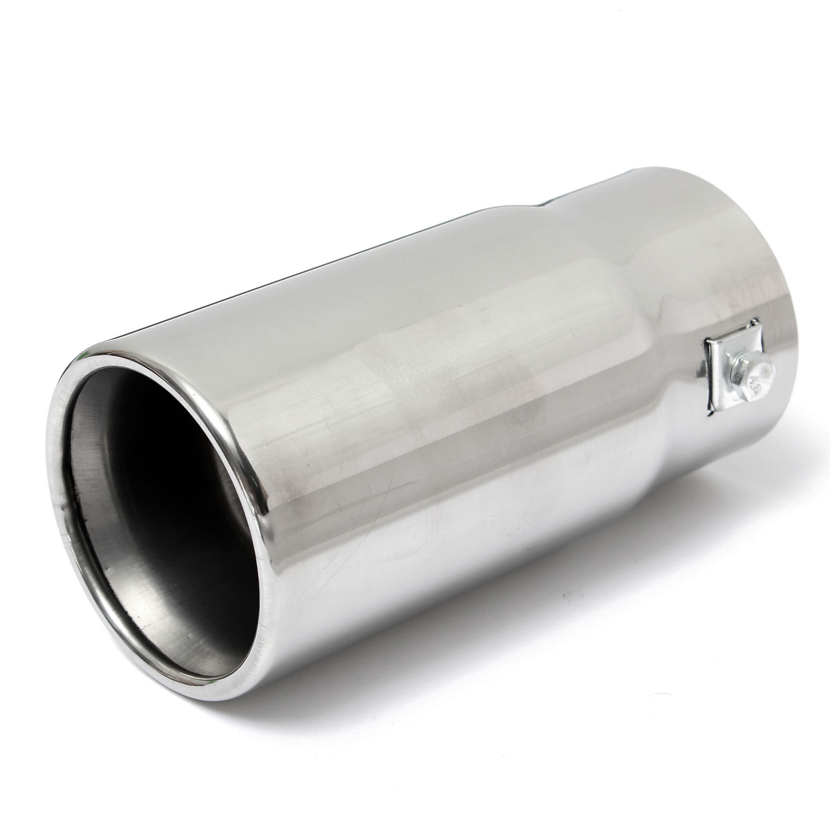 Round-Universal-Fits-Car-Stainless-Steel-Exhaust-Tailpipe-Tip-Muffler-Chrome-1014668