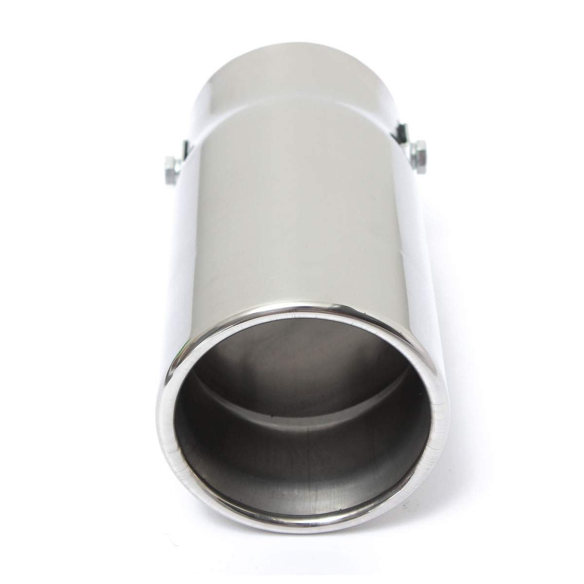 Round-Universal-Fits-Car-Stainless-Steel-Exhaust-Tailpipe-Tip-Muffler-Chrome-1014668