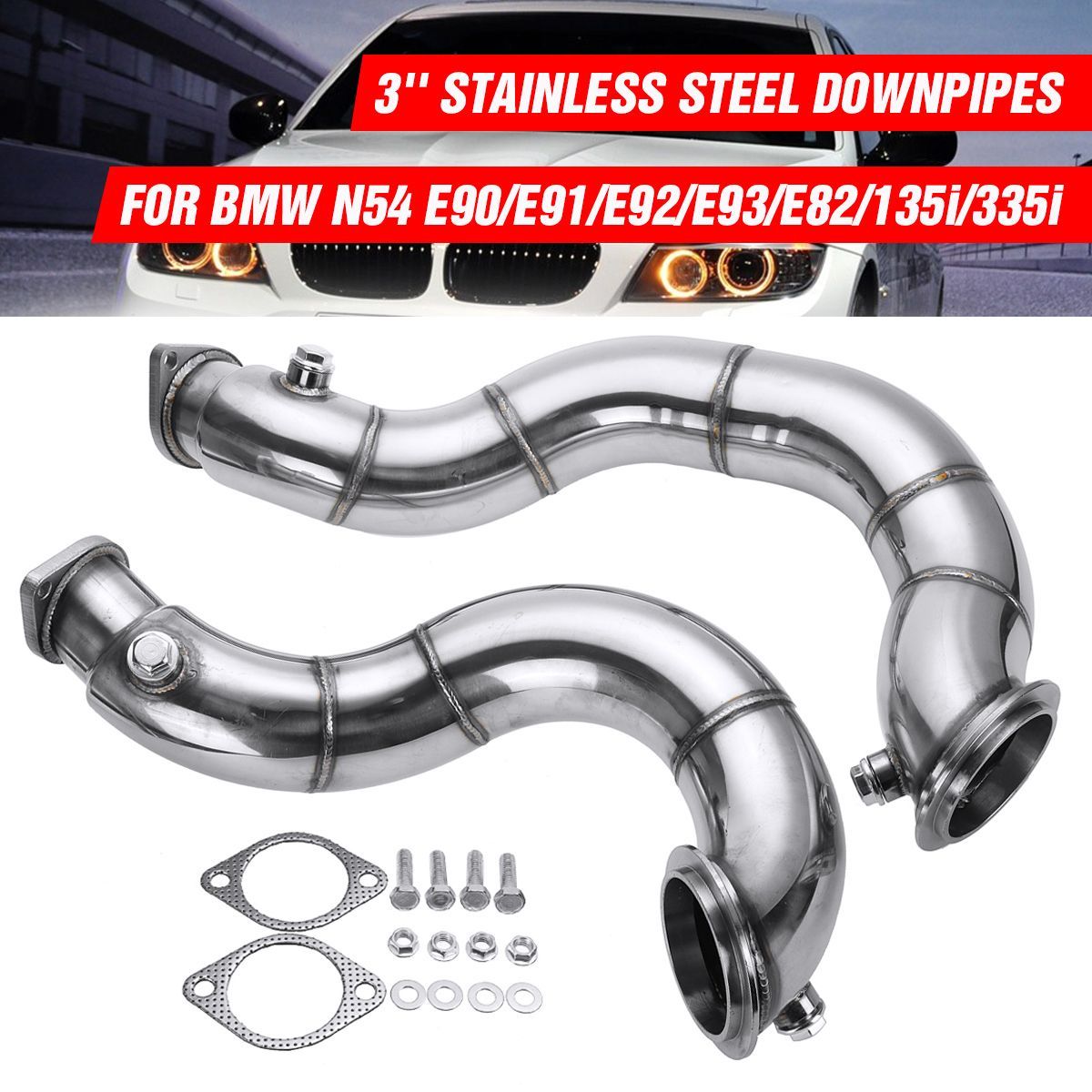 Stainless-Steel-Exhaust-Pipe-Muffler-Decat-Downpipe-for-BMW-N54-E90-E91-E92-E93-E82-135i-335i-Twin-T-1701729