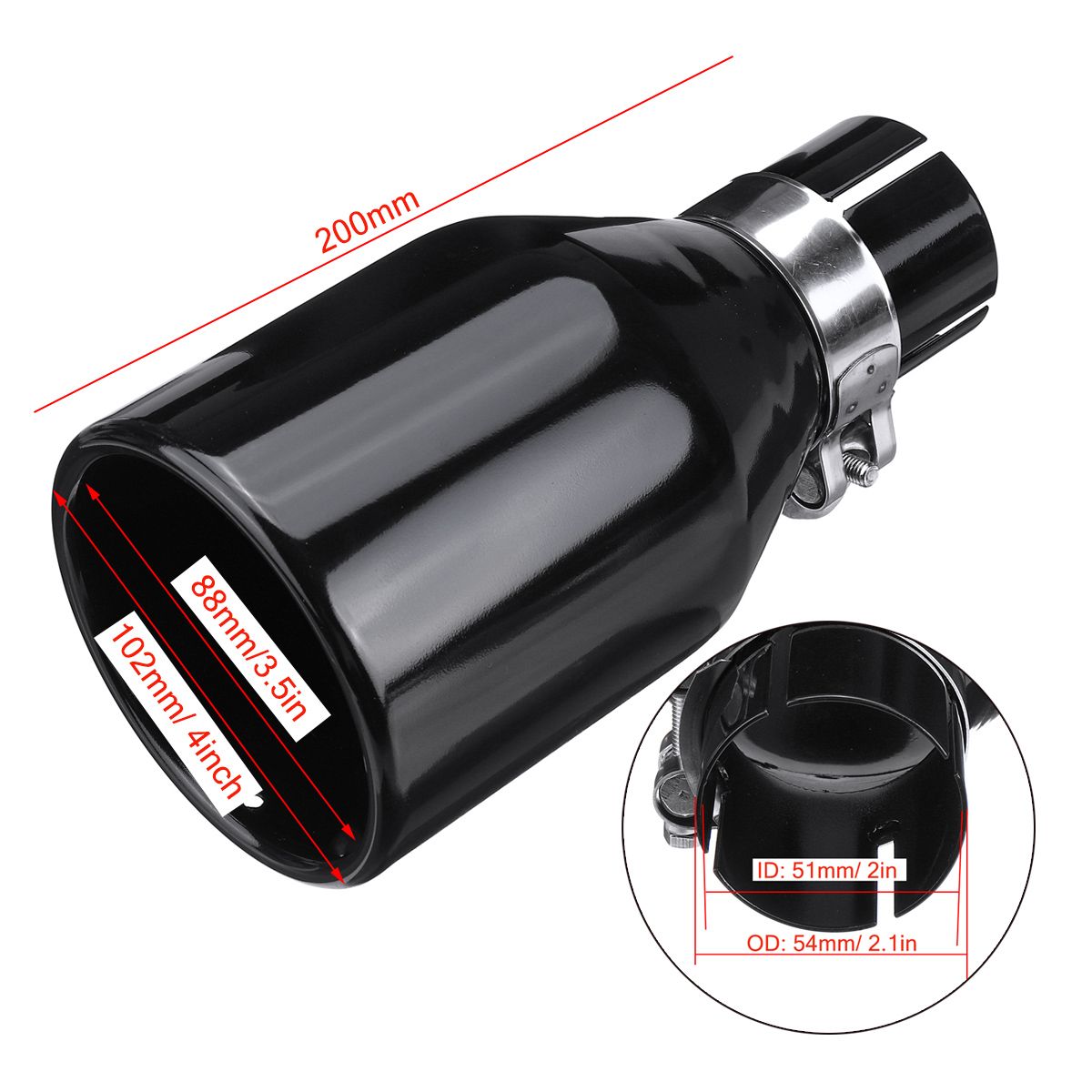 Universal-54MM-Inlet-102MM-Outlet-Stainless-Steel-Car-Rear-Exhaust-Tip-Pipe-Muffler-Adapter-Reducer--1681733