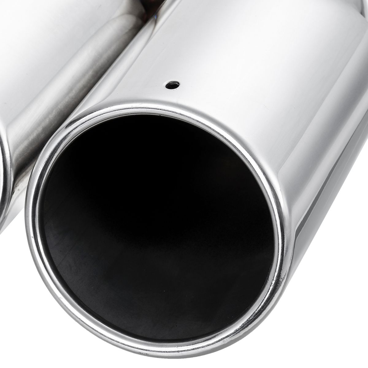 Universal-63mm-Car-Inlet-Dual-Exhaust-Pipe-Trim-Tip-Tail-Muffler-Stainless-Steel-1677084