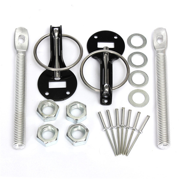 Universal-Alloy-Mount-Bonnet-Hood-Pin-Pins-Lock-Latch-Kit-Race-Car-Motorcycle-1012577