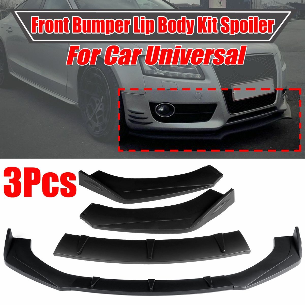 Universal-Front-Bumper-Protector-Lip-Body-Kit-Spoiler-For-Honda-Civic-BMW-Benz-Audi-1690232