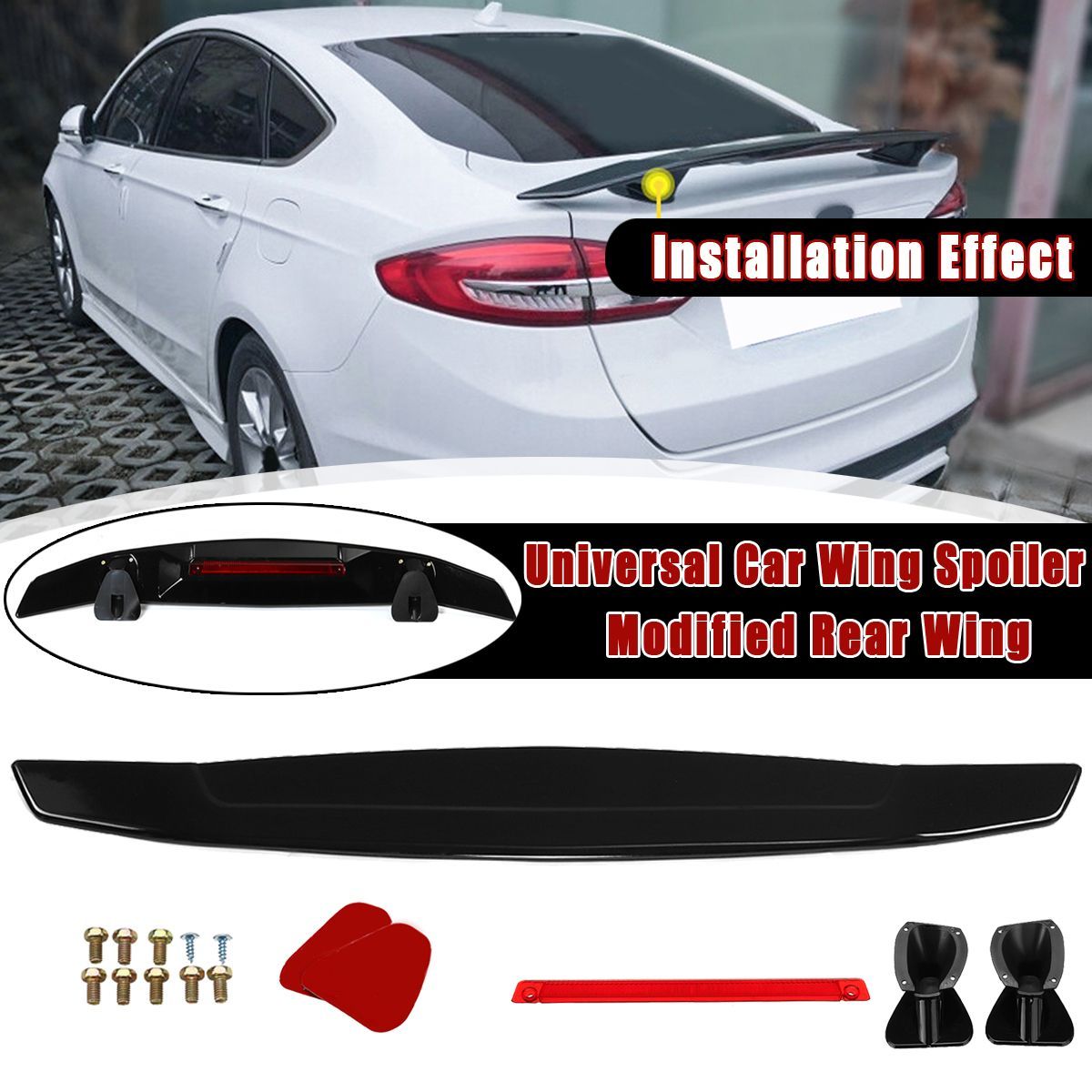 Universal-Perforated-Sedan-Car-Sports-Tail-Fixed-Spoiler-Wing-Car-Modified-Rear-Wing-Brilliant-Black-1608466