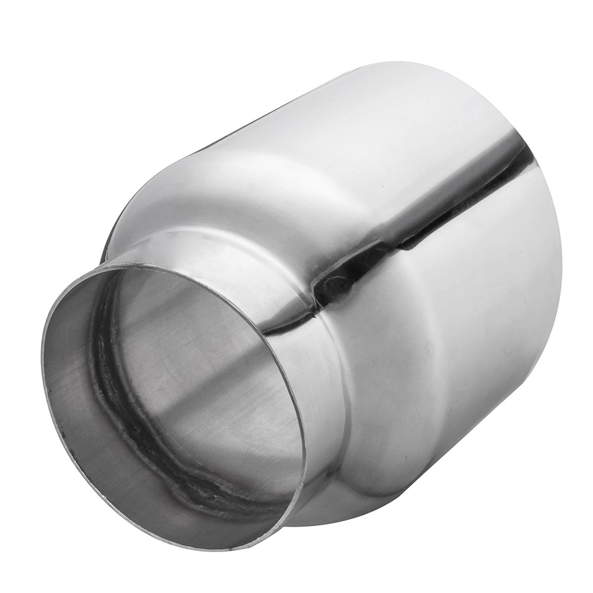 Universal-Stainless-Steel-Exhaust-Muffler-Double-Wall-Round-Slant-3-Inch-Inelt-4-Inch-Outlet-1355363