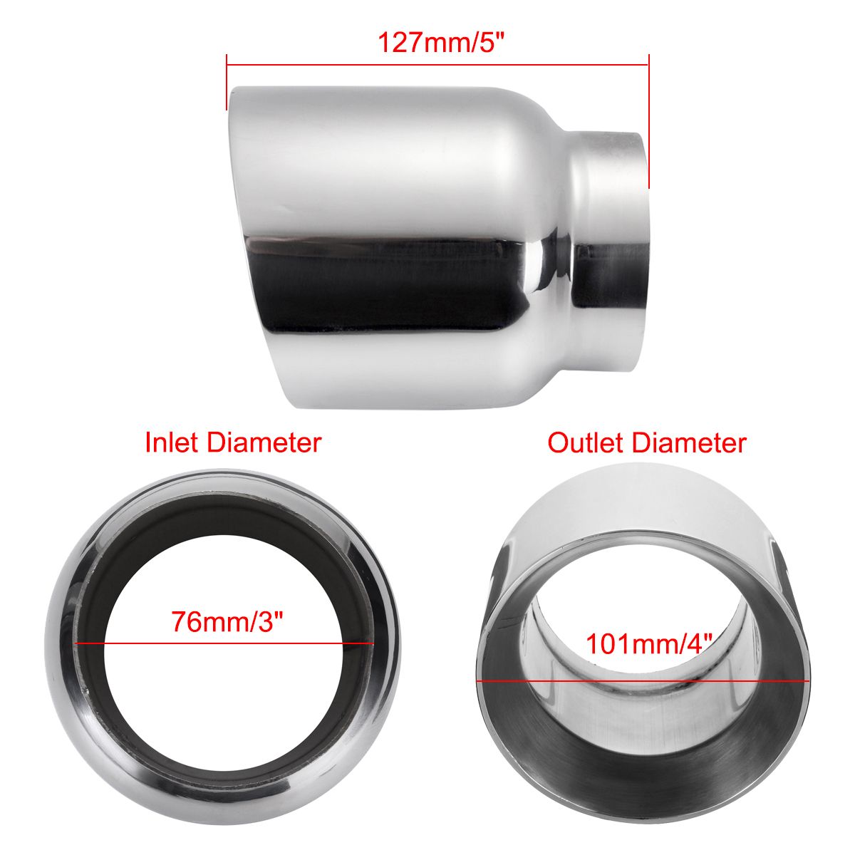 Universal-Stainless-Steel-Exhaust-Muffler-Double-Wall-Round-Slant-3-Inch-Inelt-4-Inch-Outlet-1355363