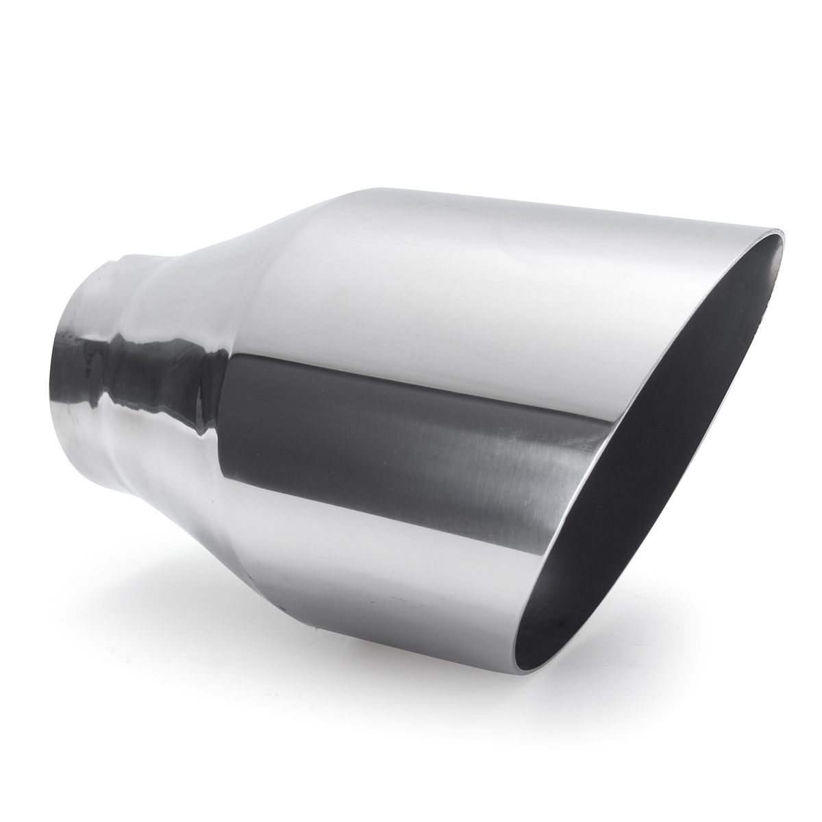 Universal-Stainless-Steel-Exhaust-Muffler-Round-Slant-225-Inch-Inelt-4-Inch-Outlet-1353799