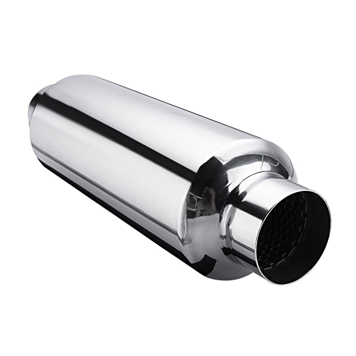 Universal-Turbine-Exhaust-Muffler-Resonator-304-Stainless-Steel-25-Inch-Inlet-25-Inch-Outlet-1436400