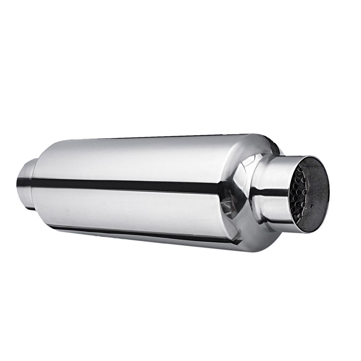 Universal-Turbine-Exhaust-Muffler-Resonator-304-Stainless-Steel-25-Inch-Inlet-25-Inch-Outlet-1436400