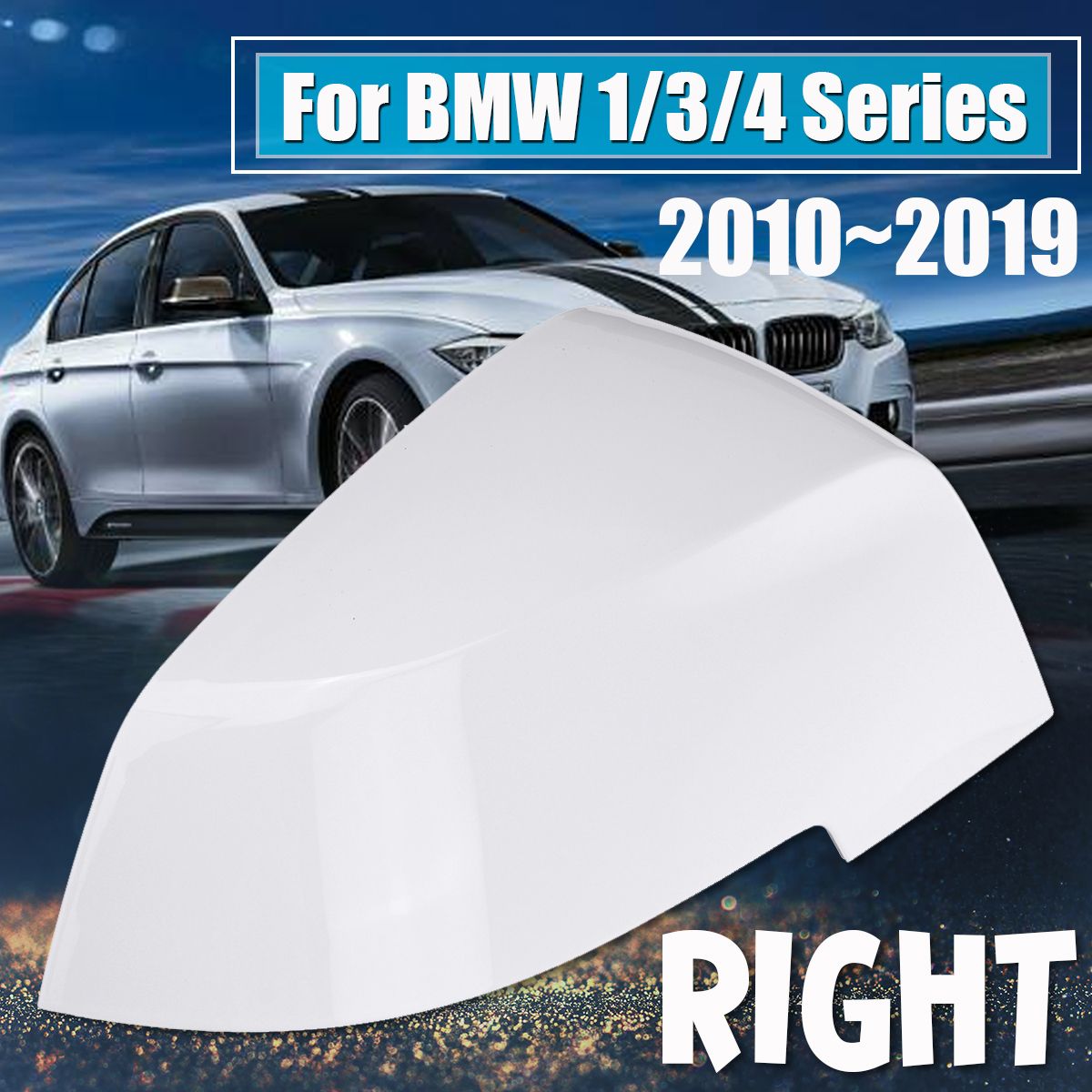 White-Car-Right-Wing-Mirror-Cover-For-BMW-134-Series-F20F21F31F32-20102019-1549560