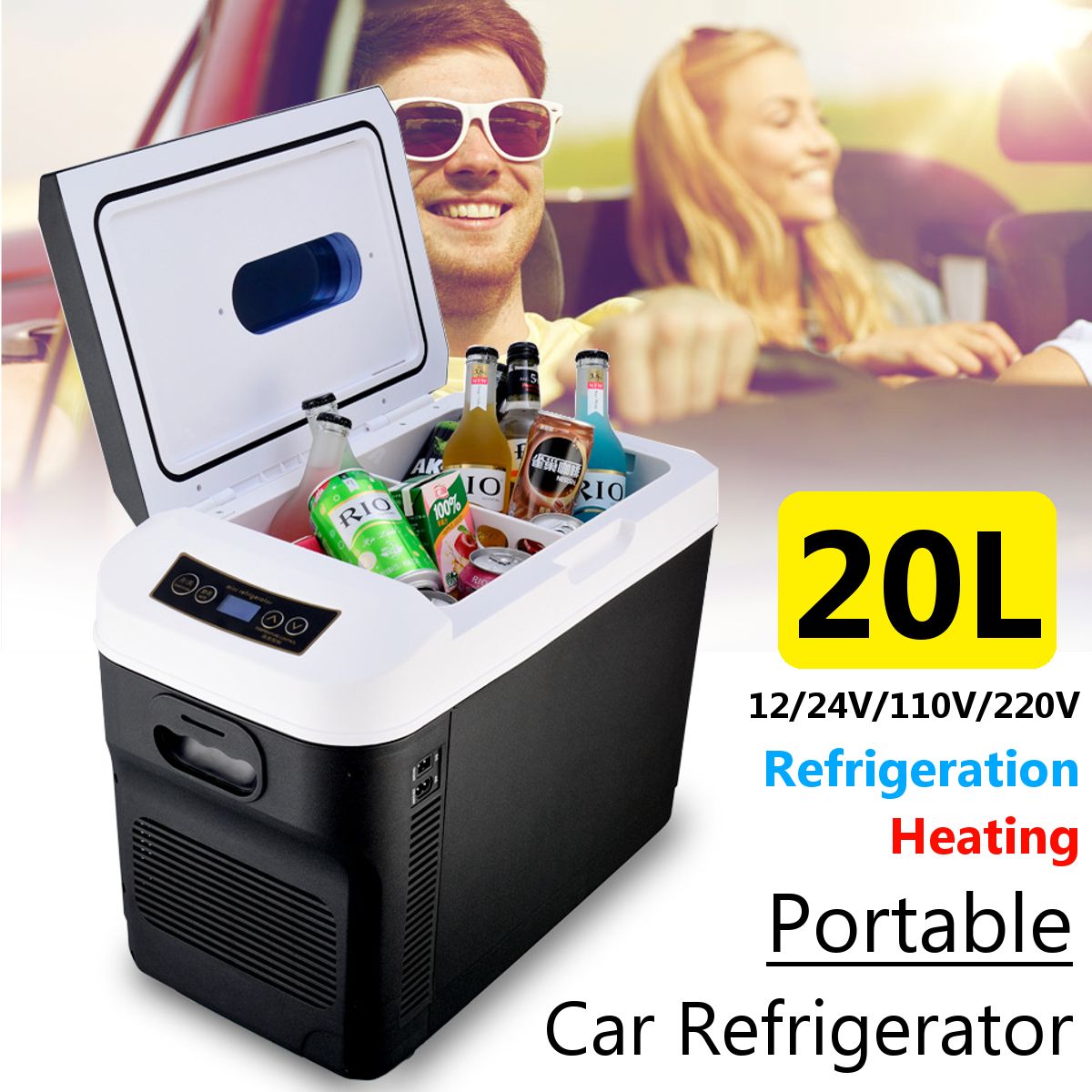 20L-Portable-Mini-Car-Fridge-Freezer-Cooler-Warmer-Refrigerator--Home-And-Car-Dual-Use-1714774