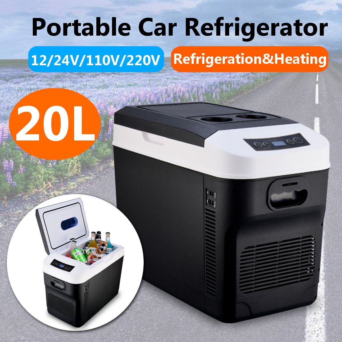 20L-Portable-Mini-Car-Fridge-Freezer-Cooler-Warmer-Refrigerator--Home-And-Car-Dual-Use-1714774