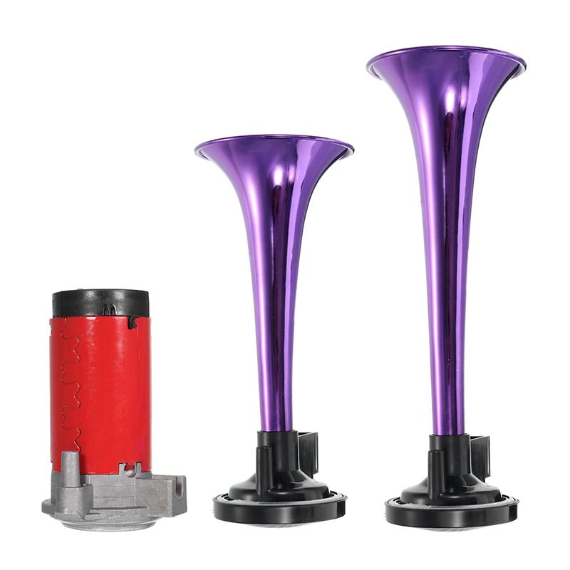 12V-178DB-Car-Air-Horn-Kit-Double-Barreled-Ultra-Loud-Metal-Four-Color-1168209