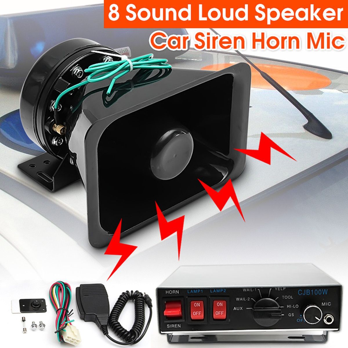 12V-8-Sound-Car-Truck-Warning-Alarm-Loud-Speaker-Siren-Horn-MIC-System-Megaphone-1365629