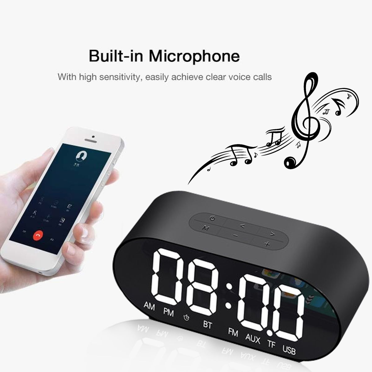 1500mAh-Built-in-Battery-10-Hours-TF-AUX-USB-Car-Mirror-Alarm-Clock-bluetooth-Speaker-1379830