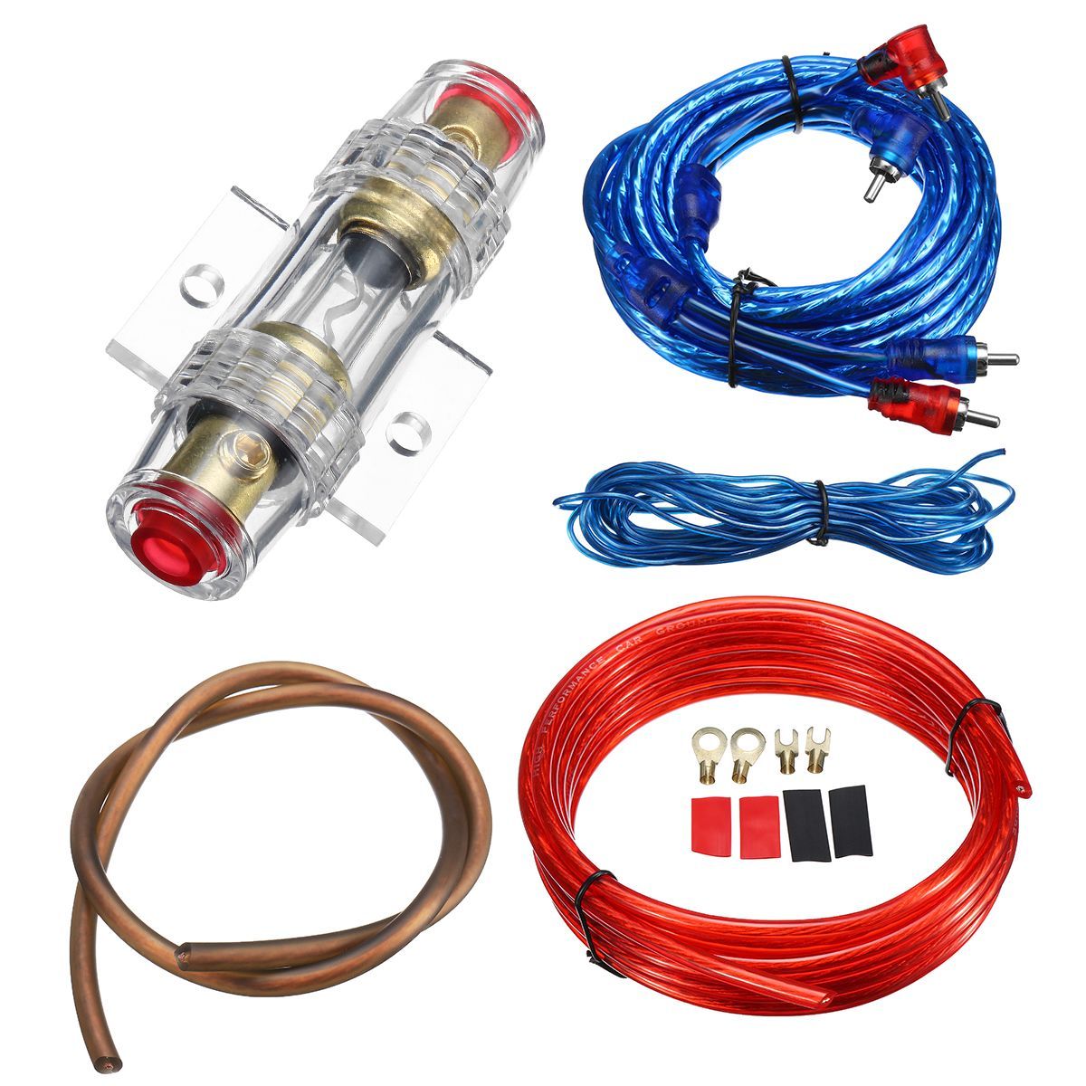 1500w-Car-Amplifier-Wiring-Kit-Audio-Subwoofer-AMP-RCA-Power-Cable-AGU-Fuse-Set-1399897