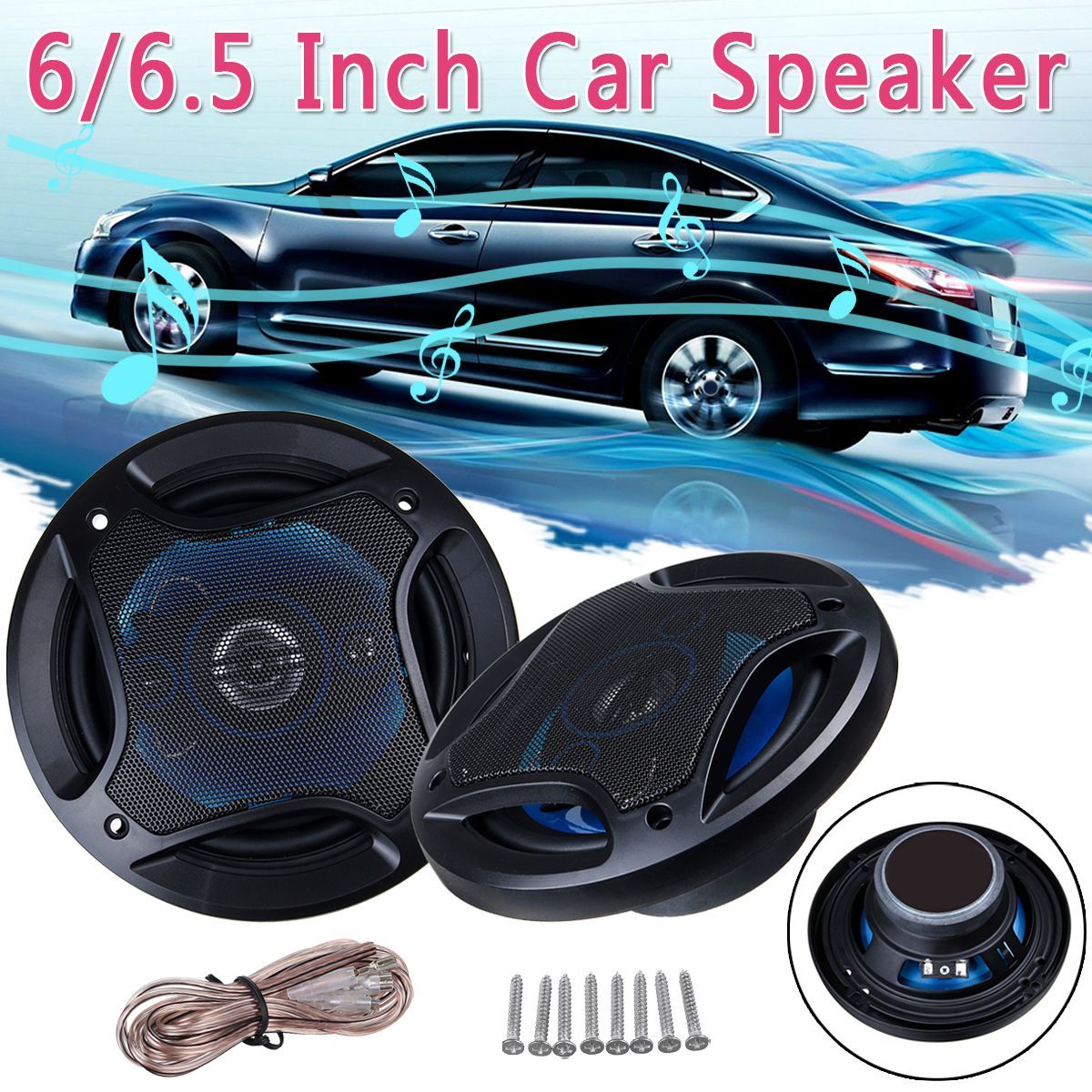 1Pair-665-Inch-Car-Coaxial-Auto-Music-Stereo-Full-Range-Frequency-Hifi-Speaker-Non-destructive-Insta-1526918