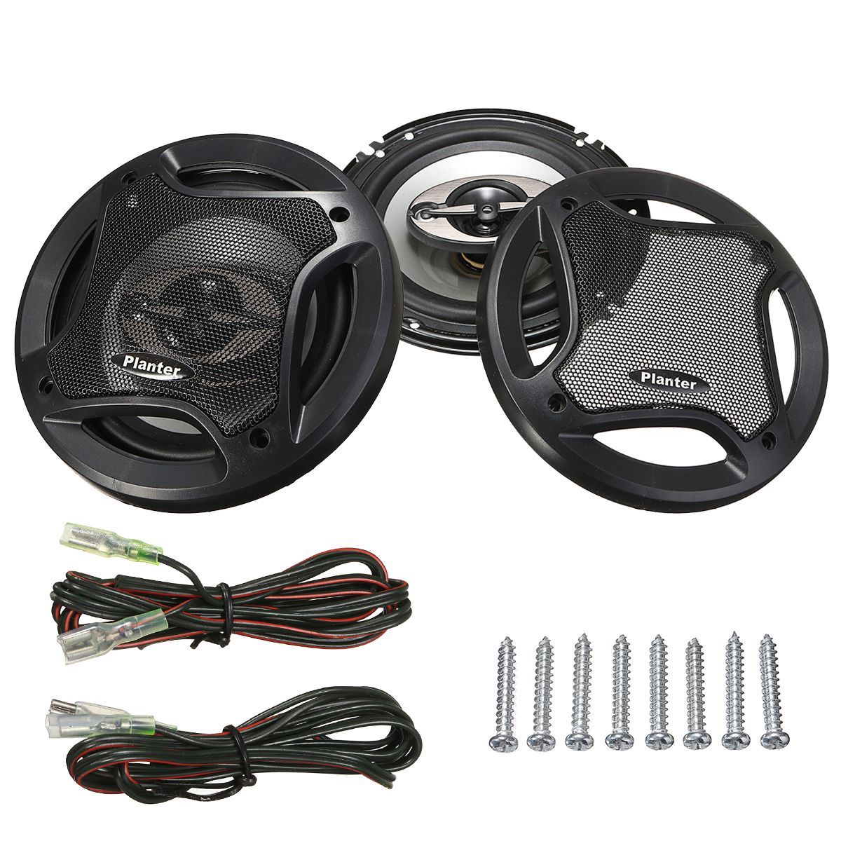 2-X-Durable-65-Inch-Car-Audio-Coaxial-Speakers-Stereo-90dB-400W-4-Way-Subwoofer-1202409