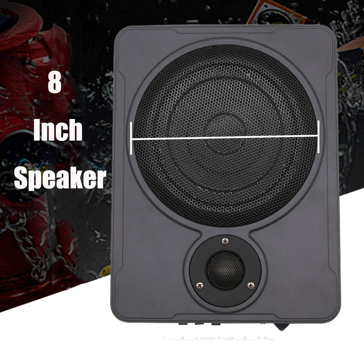 8-Inch-600W-Audio-Active-Subwoofer-Ultra-Thin-Bass-box-Sub-Amp-Amplifier-1299208