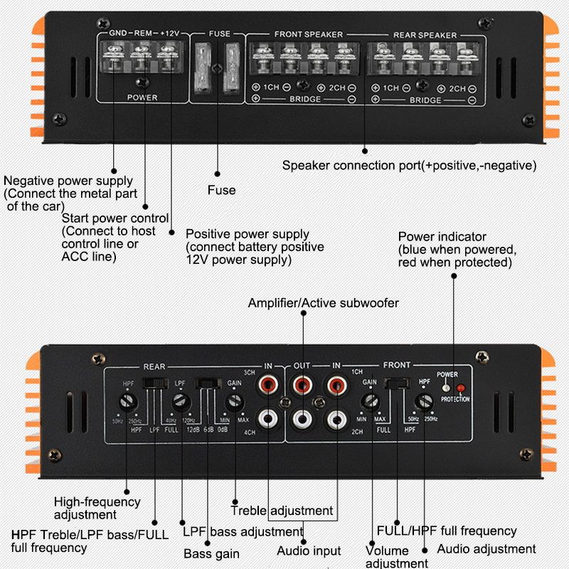 Car-4500W-Peak-Power-Amplifier-Universal-For-Cars-4-4-Channel-12V-360deg-Rounded-Sound-1297997