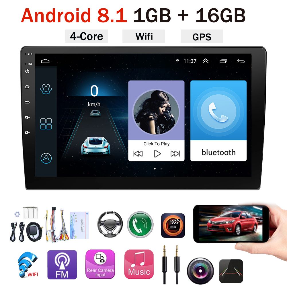 101-Inch-Wifi-2DIN-Android-81-Car-MP5-Player-bluetooth-Stereo-Radio-USB-AUX-GPS-C-1716229