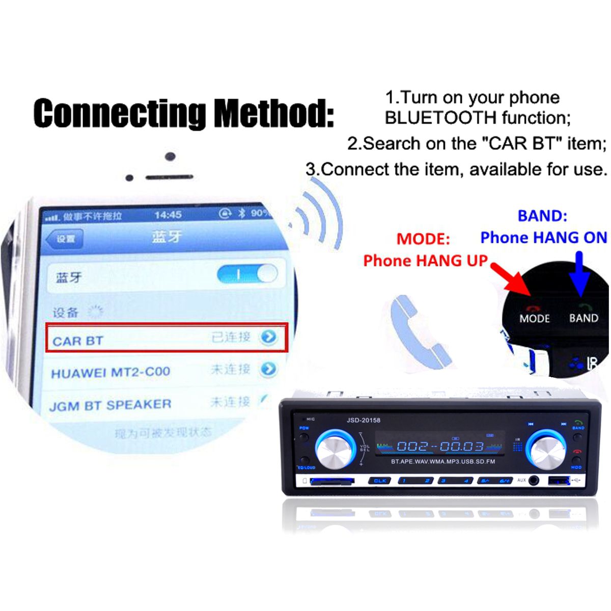 12V-DIN-Auto-Radio-bluetooth-Stereo-Audio-Head-Unit-Player-Car-MP3-Player-Stereo-With-FM-Radio-Multi-1009293