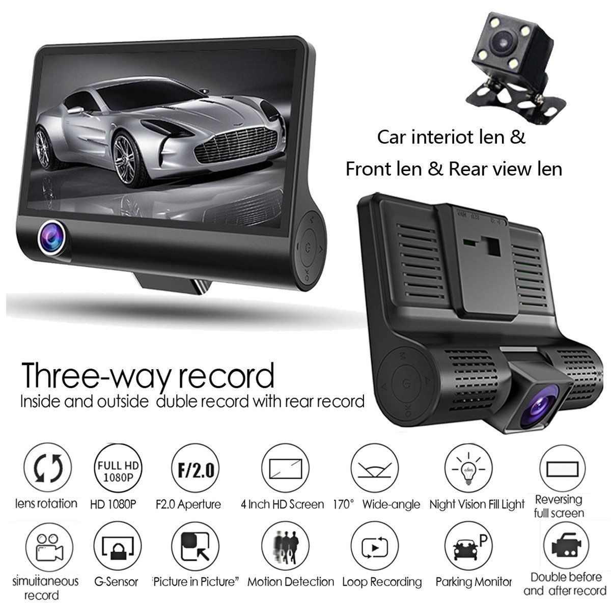 4-Inch-FHD-1080P-Car-DVR-Camera-3-Lens-Recorder-Support-Night-Vision-1350638