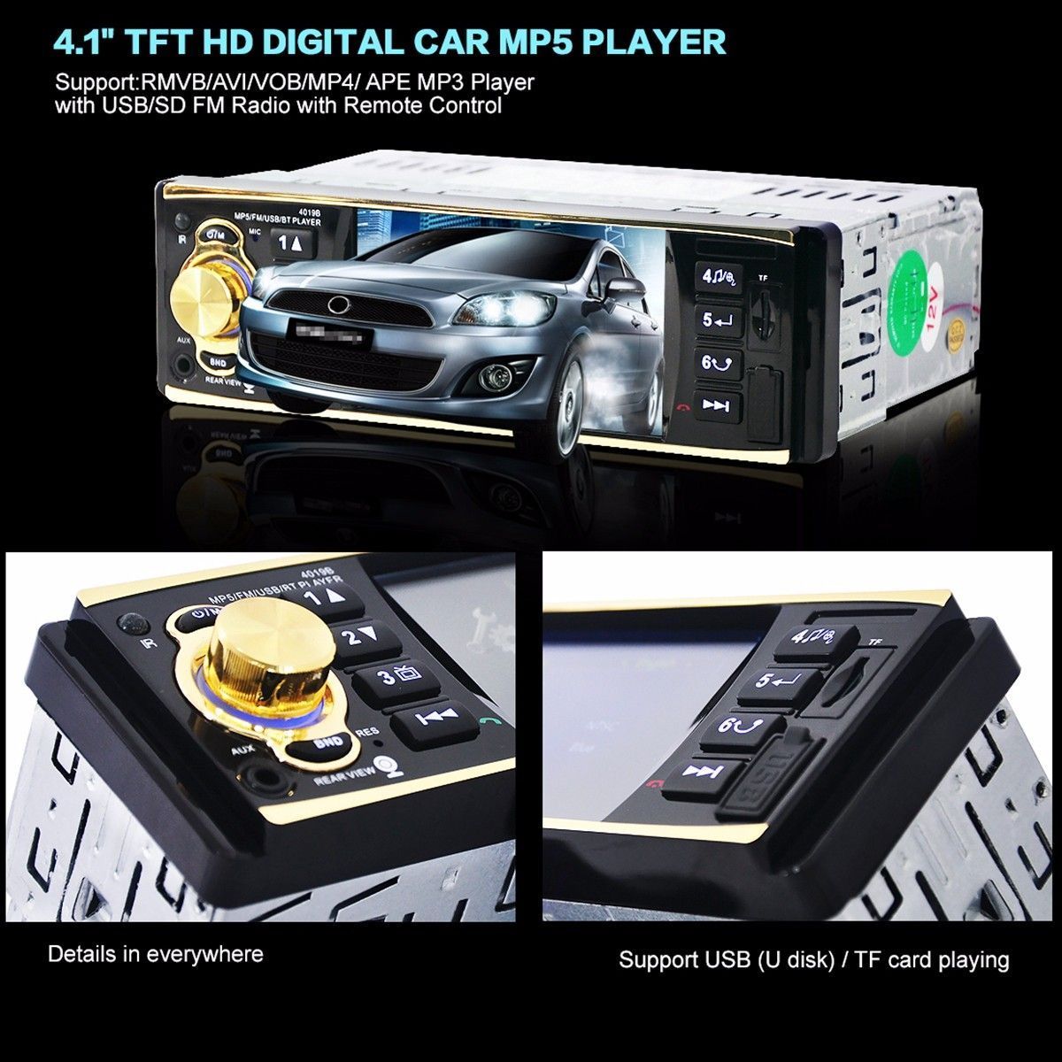 41-Inch-bluetooth-AUX-Input-Stereo-Radio-FM-HD-MP5-Car-Video-Player-4019B-1048976