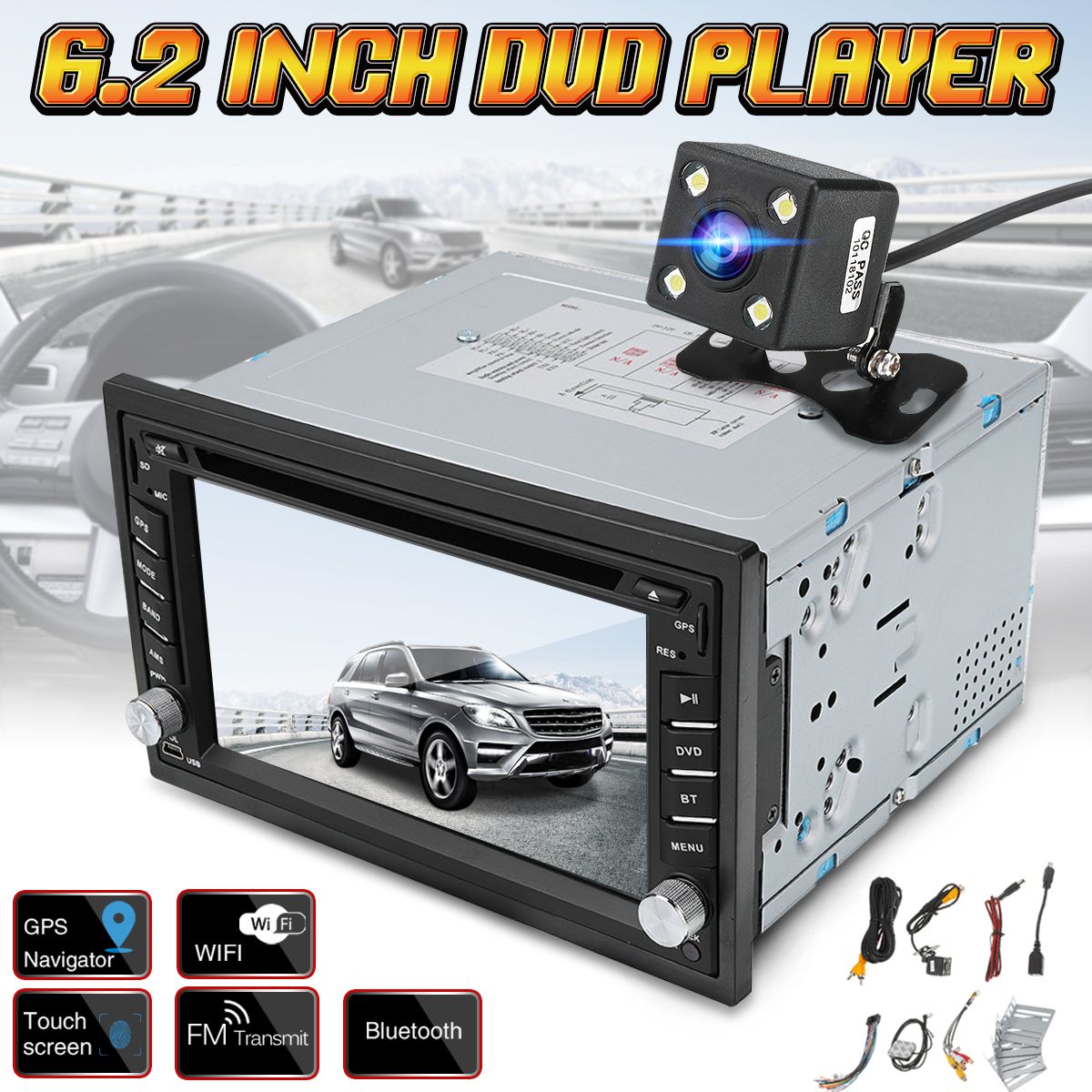 62-Inch-2-Din-Wince-Car-DVD-Player-FM-Radio-GPS-SAT-NAV-bluetooth-with-Rear-Camera-1402020
