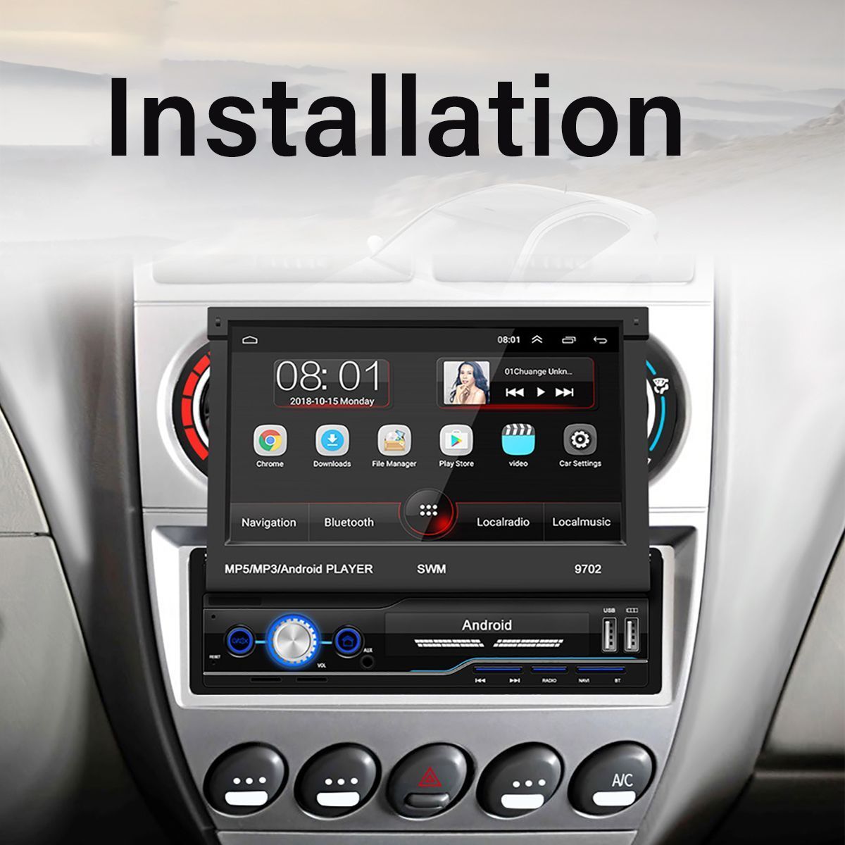 7-Inch-1-Din-Android-81-Car-Radio-Stereo-MP5-Player-4-Core-116G-Retractable-Touch-Screen-WIFI-GPS-bl-1744316