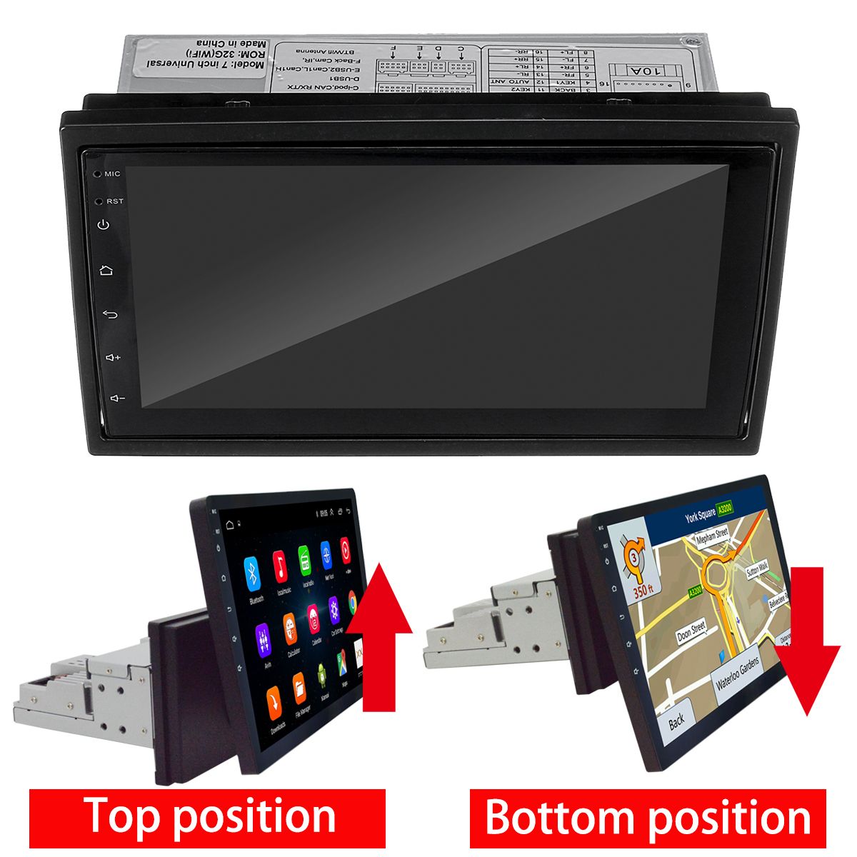 7-Inch-1-Din-Android-81-Car-Stereo-Radio-Multimedia-Player-Adjustable-Screen-4-Core-1GB16GB-GPS-Wifi-1731049